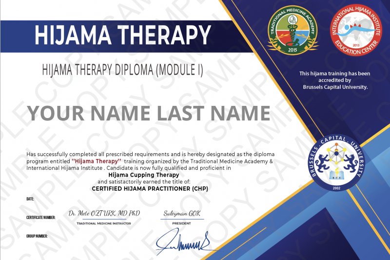 San Fransisco CA Hijama Course University approved accredited Hijama Diploma	